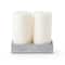 12 Packs: 2 ct. (24 total) White Pillar Candle Pair by Ashland&#xAE;